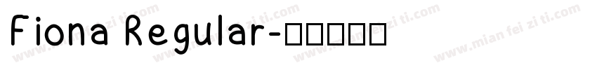 Fiona Regular字体转换